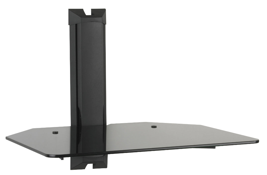 A/V polc fekete, 13,6 kg-ig