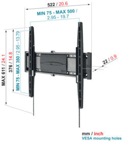 Vogels EFW 8205 fali tartó SuperFlat M