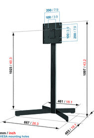 Vogels EFF8230 TV álló tartó