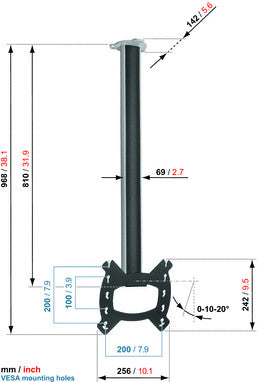 Vogels efc 6215 LCD mennyezeti tartó