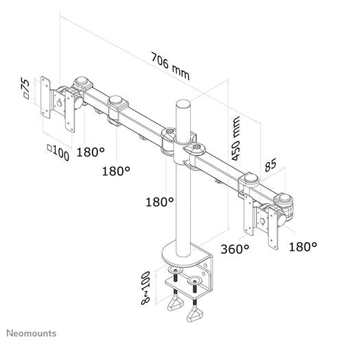 Neomounts FPMA-D960D monitor kar