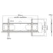 Vergrendelbare Anti-Diefstal muurbeugel vast 43 tot 90 inch