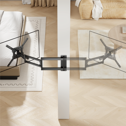 Wolff Mount Extra hosszú, teljes mozgású TV fali konzol akár 65 hüvelykig | akár 95 cm-re a faltól! | Univerzális | VESA 400x400