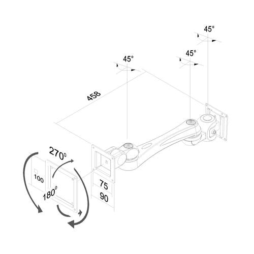 Neomounts LCD/LED/TFT TV konzol FPMA-W920
