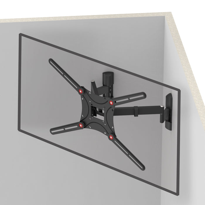Barkan Mounts masszív sarokfali TV konzol | Képernyők 40 - 90 inch | VESA 600x400