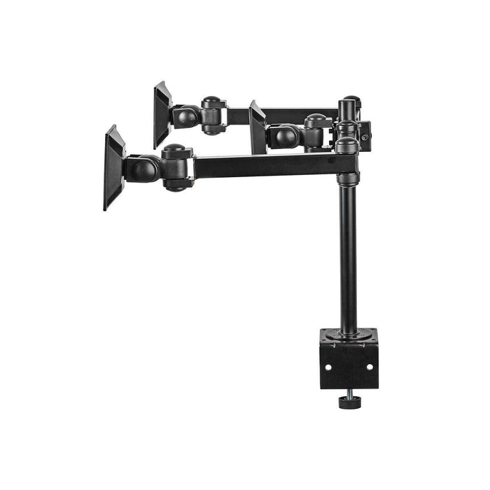 Ergonómikus monitor tartó | Három monitor kar | Forgatható és dönthető | Fekete