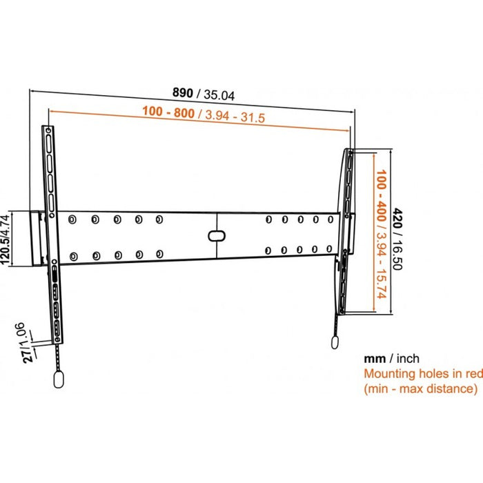 Vogel's BASE 05 L fix TV konzol 80 hüvelykig