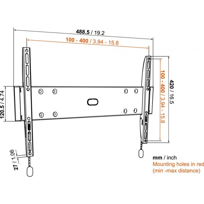 Vogel's BASE 05 M fix TV konzol 55 hüvelykig