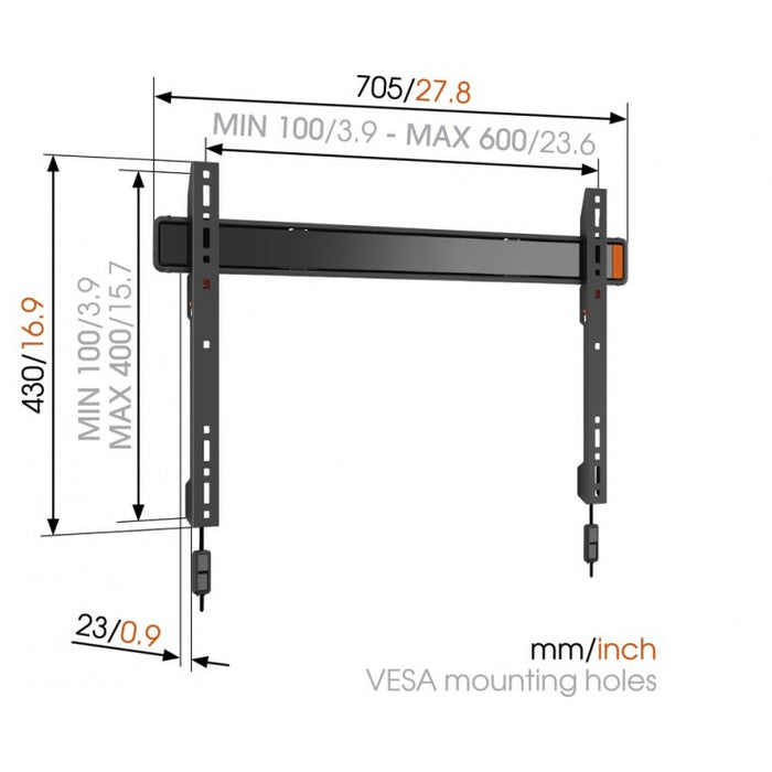 Vogel's WALL 2305 fix fali konzol 80 hüvelykig