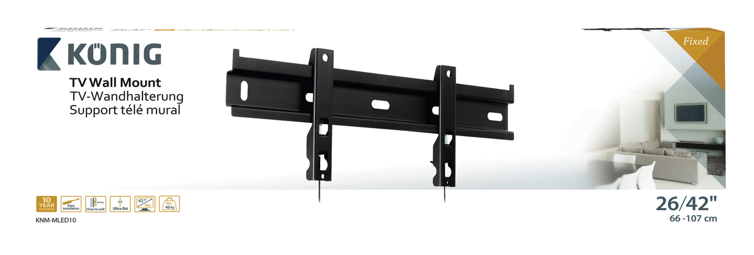 Ultra lapos fali konzol 26-42"