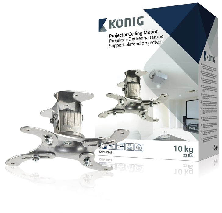 Projektor mennyezeti konzol 10 kg / 22 lbs ezüst