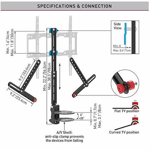 Hangprojektor konzol + univerzális dekóder tartó