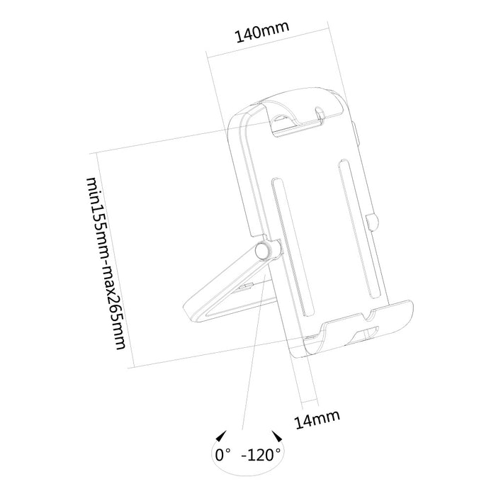 Neomounts univerzális tablet tartó TABLET-UN200white
