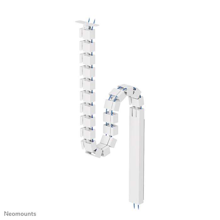 Neomounts ADS06-133WH Kabelgeleider met schroefbevestiging en magnetische kabelgoot – wit – productaanzicht bij TVBeugels.nl