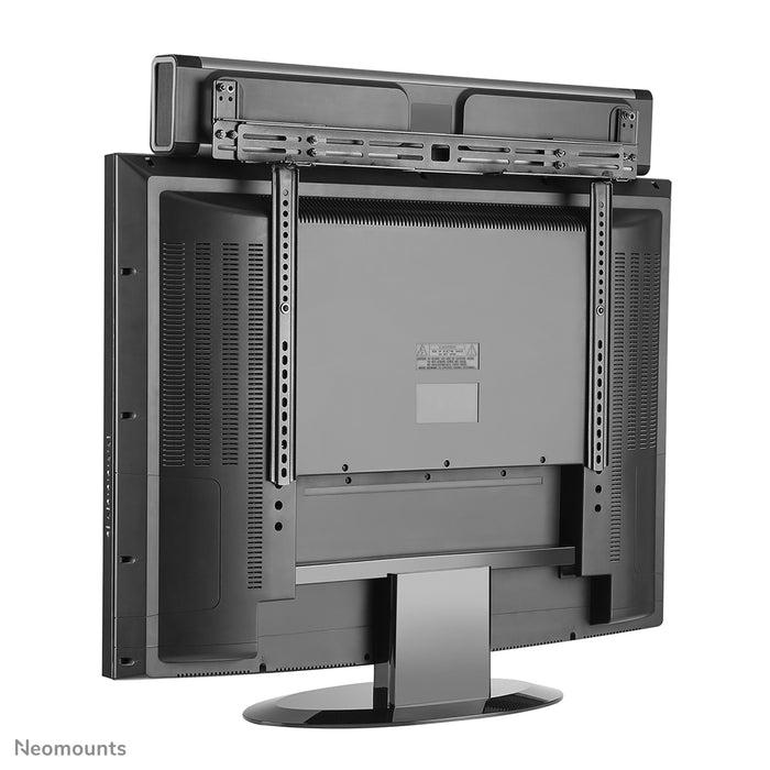Neomounts AWL29-750BL1 univerzális videobar/soundbar/hangszóró tartó, mélységben állítható (0-4,2 cm) - Fekete