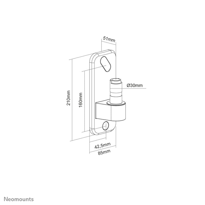 Neomounts AWL75-450WH fali adapter DS70-450WH1 és DS75-450WH2 számára - Fehér