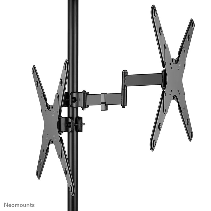 Neomounts FL40-450BL14 teljes mozgású TV-oszlop tartó (Ø28-50 mm) 32-55 hüvelykes képernyőkhöz - Fekete