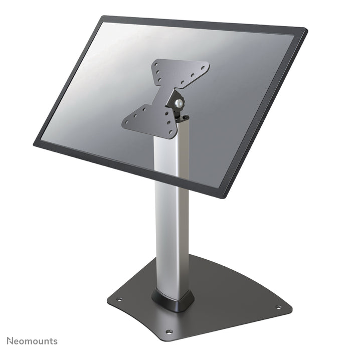 A Neomounts FPMA-D1500 ezüst egy asztali tartó legfeljebb 32 hüvelykes (81 cm) lapos képernyőkhöz.