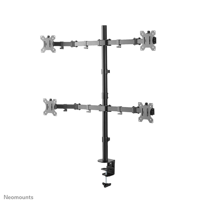 A Neomounts FPMA-D550D4 fekete full motion asztali tartó 13-32 hüvelykes képernyőkhöz - fekete.