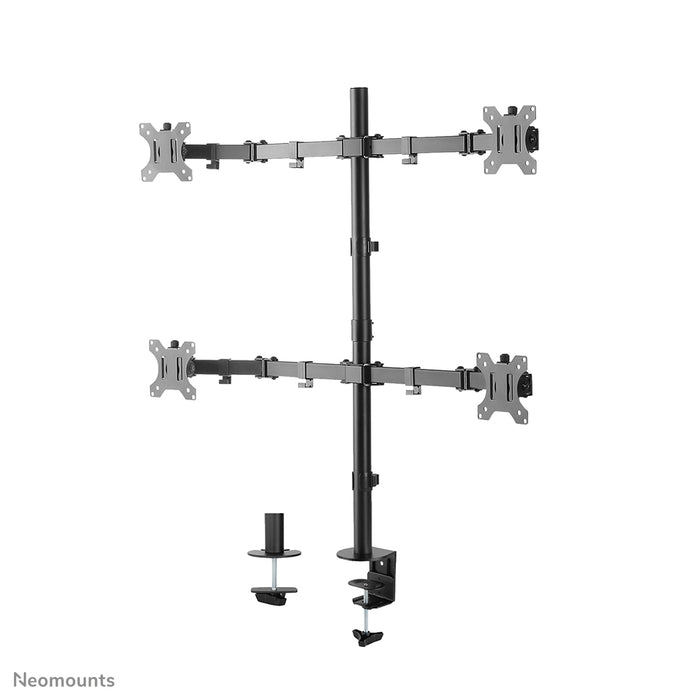 A Neomounts FPMA-D550D4 fekete full motion asztali tartó 13-32 hüvelykes képernyőkhöz - fekete.
