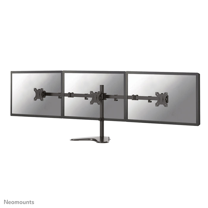 A Neomounts FPMA-D550DD3 fekete full motion asztali állvány 13-27 hüvelykes képernyőkhöz - fekete.