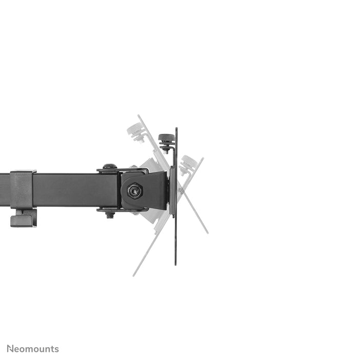 A Neomounts FPMA-D550DD3 fekete full motion asztali állvány 13-27 hüvelykes képernyőkhöz - fekete.