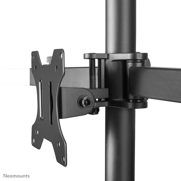 A Neomounts FPMA-D550DD3 fekete full motion asztali állvány 13-27 hüvelykes képernyőkhöz - fekete.