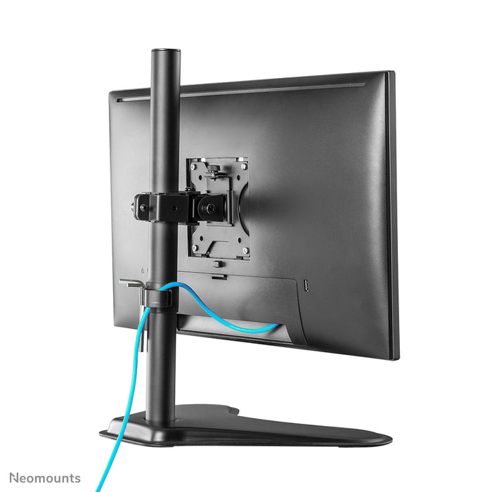 A Neomounts FPMA-D550S fekete full motion asztali állvány legfeljebb 32 hüvelykes lapos képernyőkhöz, magasságban állítható - fekete.