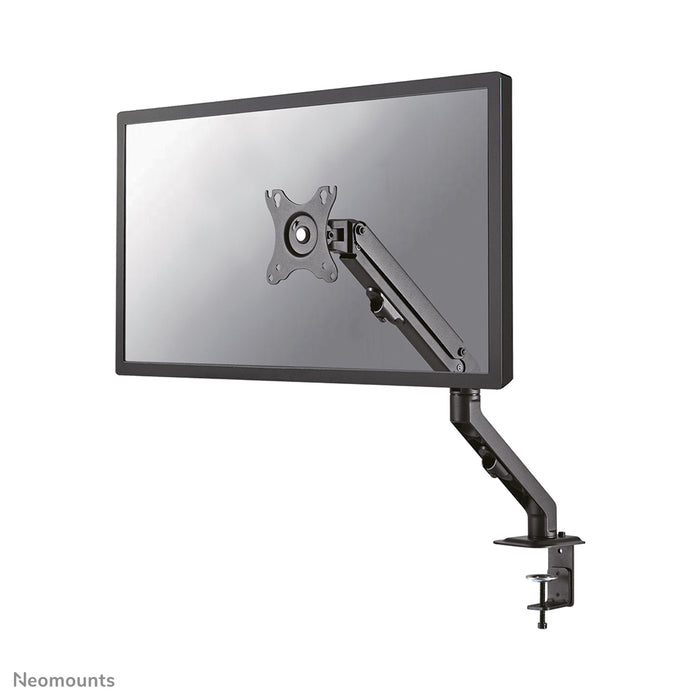 A Neomounts FPMA-D650 fekete egy full motion asztali tartó legfeljebb 27 hüvelykes (69 cm) képernyőkhöz.