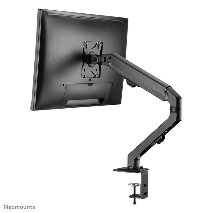 A Neomounts FPMA-D650 fekete egy full motion asztali tartó legfeljebb 27 hüvelykes (69 cm) képernyőkhöz.