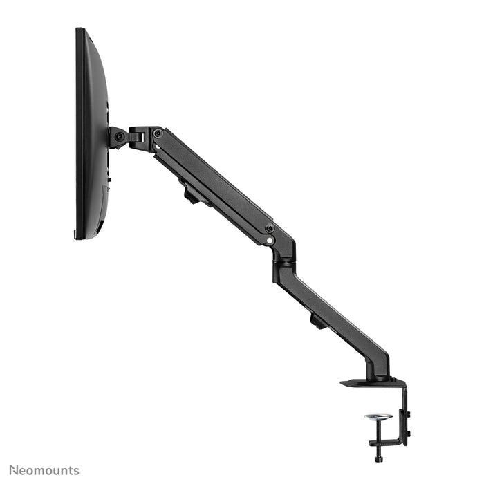 A Neomounts FPMA-D650 fekete egy full motion asztali tartó legfeljebb 27 hüvelykes (69 cm) képernyőkhöz.