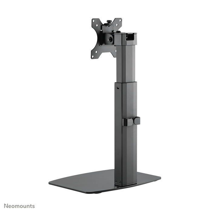 A Neomounts FPMA-D865 fekete egy asztali tartó legfeljebb 32 hüvelykes (81 cm) lapos képernyőkhöz.