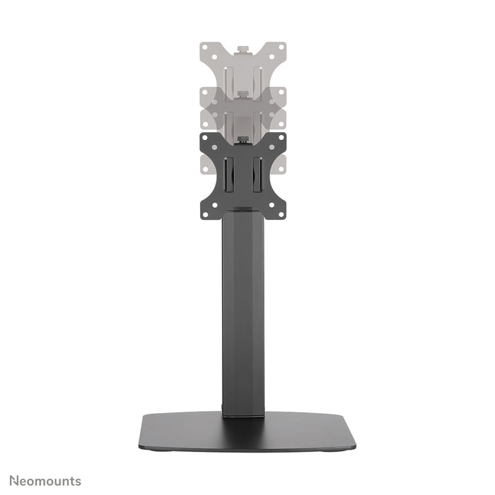 A Neomounts FPMA-D865 fekete egy asztali tartó legfeljebb 32 hüvelykes (81 cm) lapos képernyőkhöz.