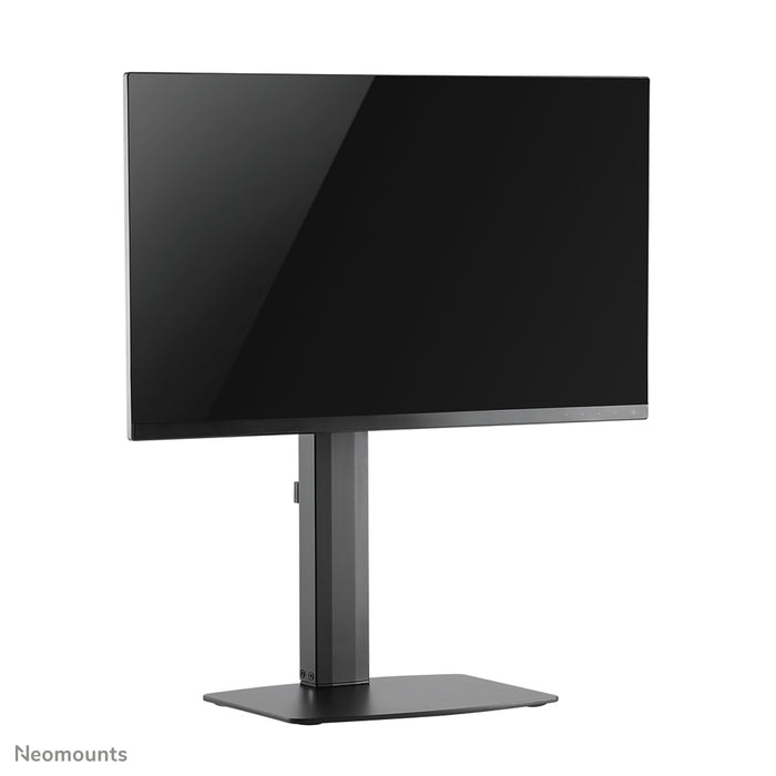 A Neomounts FPMA-D865 fekete egy asztali tartó legfeljebb 32 hüvelykes (81 cm) lapos képernyőkhöz.