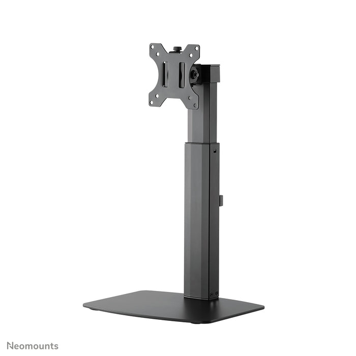 A Neomounts FPMA-D865 fekete egy asztali tartó legfeljebb 32 hüvelykes (81 cm) lapos képernyőkhöz.