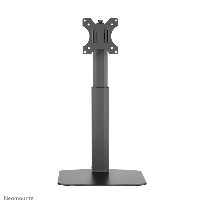 A Neomounts FPMA-D865 fekete egy asztali tartó legfeljebb 32 hüvelykes (81 cm) lapos képernyőkhöz.