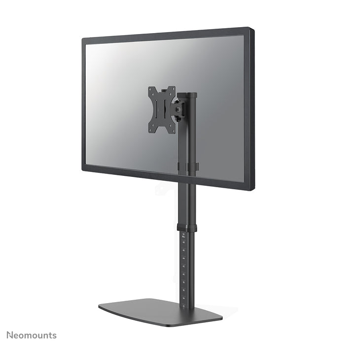 A Neomounts FPMA-D890 fekete egy asztali tartó legfeljebb 30 hüvelykes (76 cm) lapos képernyőkhöz.