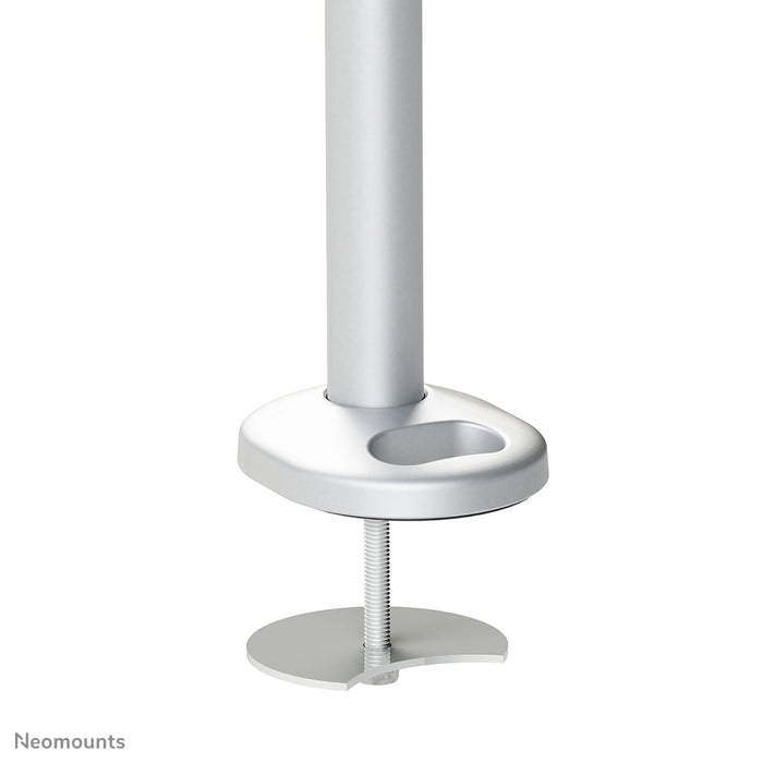A Neomounts FPMA-D935DG egy asztali tartó két legfeljebb 27 hüvelykes (69 cm) lapos képernyőhöz.
