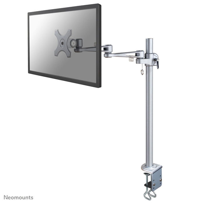 A Neomounts FPMA-D935POLE70 egy asztali tartó három forgásponttal legfeljebb 30 hüvelykes (76 cm) lapos képernyőkhöz.