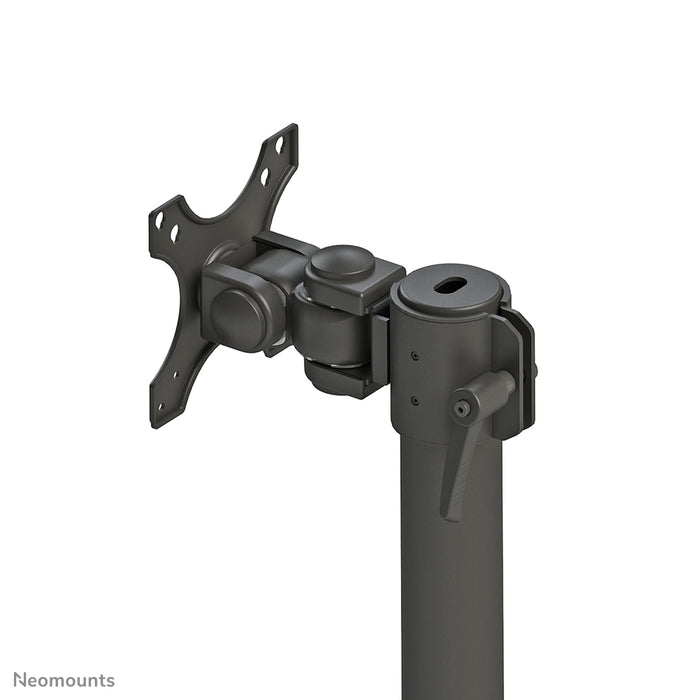 A Neomounts FPMA-D960DV feketePLUS egy asztali tartó két legfeljebb 49 hüvelykes (124 cm) ívelt képernyőhöz - fekete.