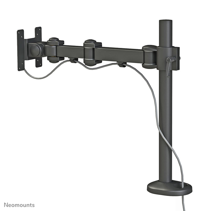 A Neomounts FPMA-D960G egy asztali tartó három forgásponttal legfeljebb 30 hüvelykes (76 cm) lapos képernyőkhöz.