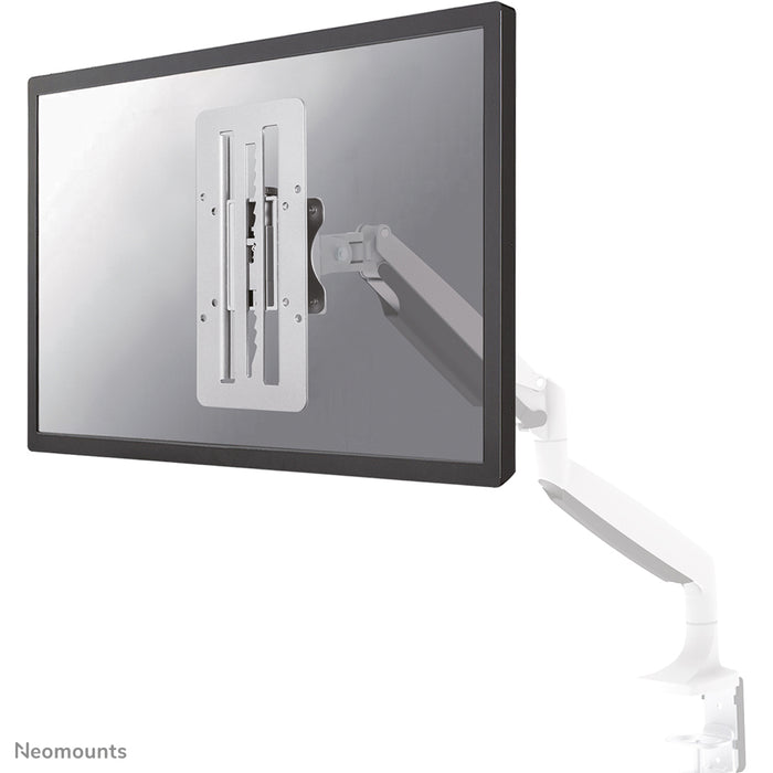 A Neomounts FPMA-LIFT100 egy adapter, amely lépcsőzetes magasságállítást tesz lehetővé VESA 75/100 tartókhoz.