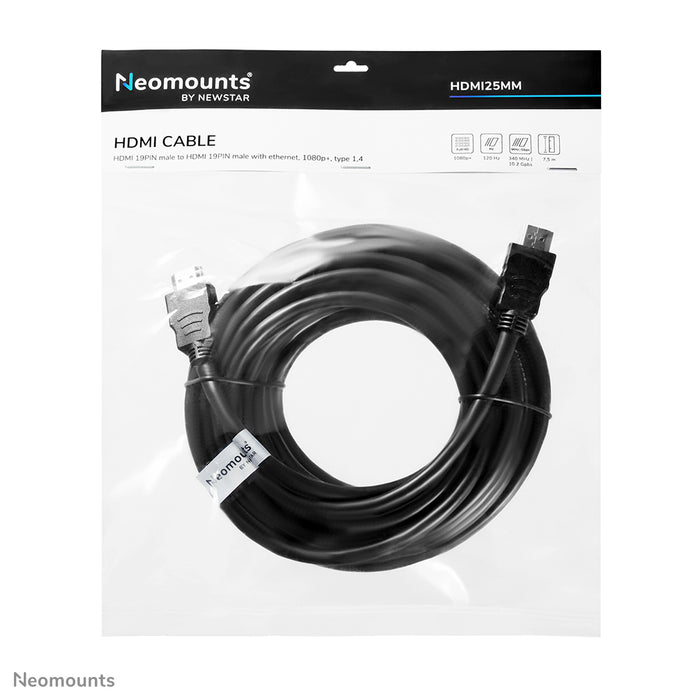 HDMI 1.4 kábel, High speed, HDMI 19 tűs M/M, 7,5 méter