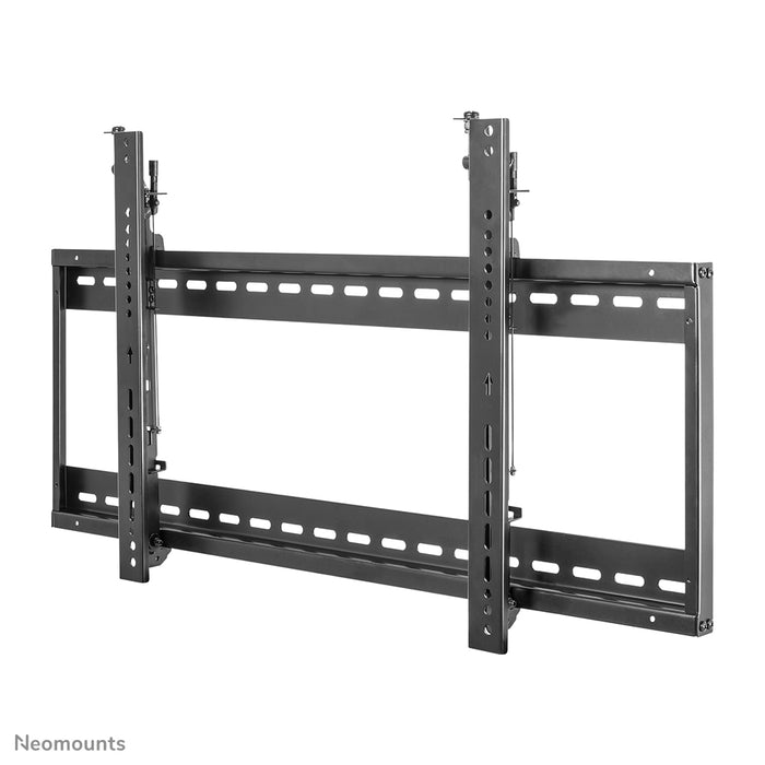 A Neomounts LED-VW500 fekete egy sík video wall fali tartó akár 75 hüvelykes (191 cm) képernyőkhöz.