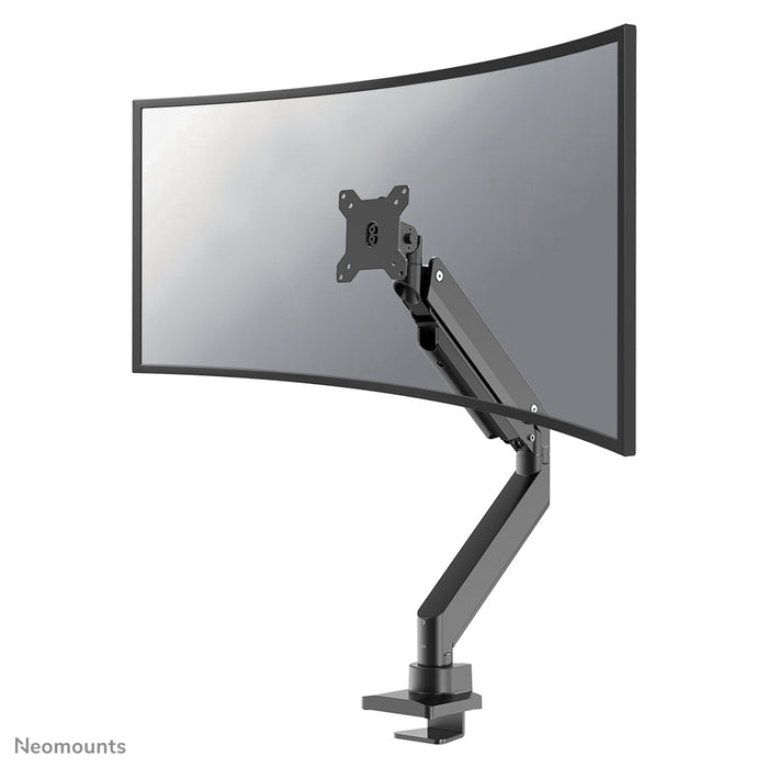 A Neomounts NM-D775 feketePLUS egy gázrugós asztali tartó ívelt monitorokhoz, legfeljebb 49 hüvelykes (124 cm) - Fekete