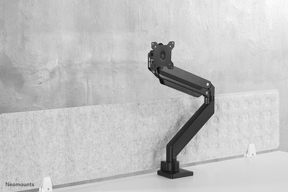 A Neomounts NM-D775 feketePLUS egy gázrugós asztali tartó ívelt monitorokhoz, legfeljebb 49 hüvelykes (124 cm) - Fekete
