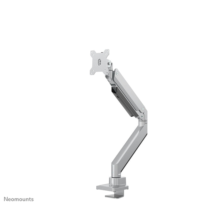 A Neomounts NM-D775 ezüstPLUS egy gázrugós asztali tartó ívelt monitorokhoz, legfeljebb 49 hüvelykes (124 cm) - Ezüst