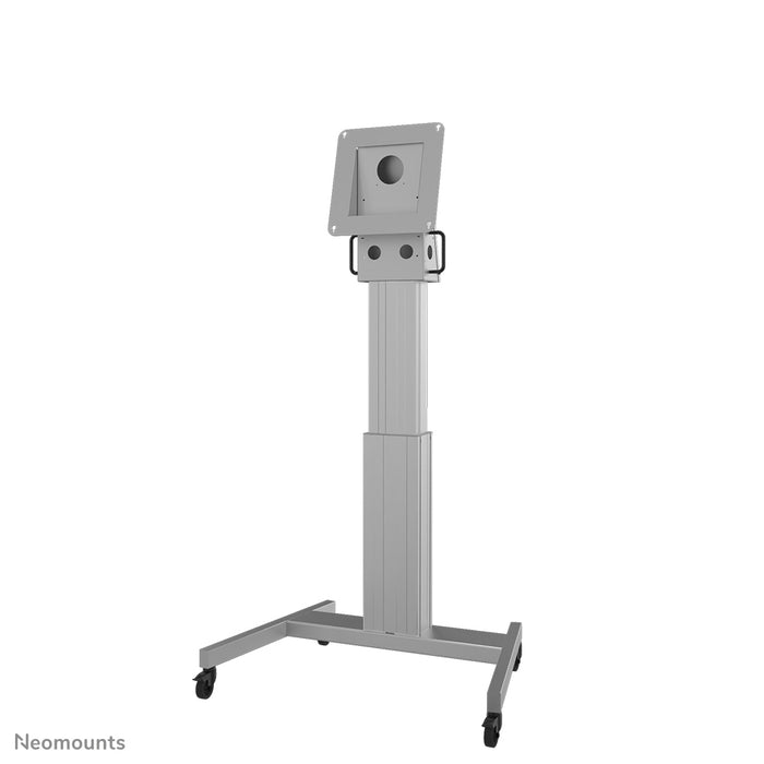 A Neomounts NM-HUB2LIFT ezüst mobil motoros kocsi 50 hüvelykes Microsoft Hub 2S(X) számára, magasságban állítható - Fekete