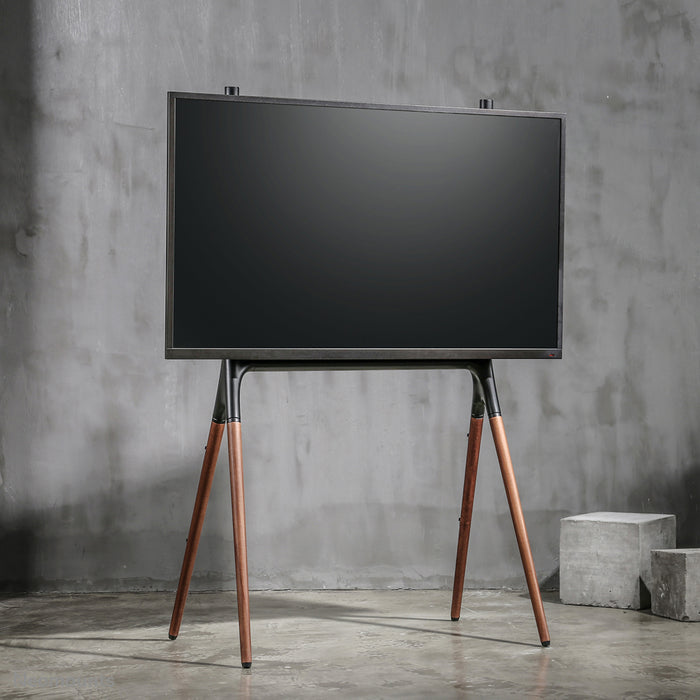 A Neomounts NM-M1000 fekete bútor lapos képernyős TV-khez akár 70 hüvelykig (178 cm).