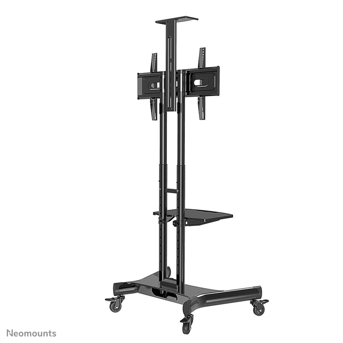 A Neomounts NM-M1700 fekete gurulós bútor lapos képernyős TV-khez akár 75 hüvelykig (191 cm). Tartalmaz laptop tartót - Fekete